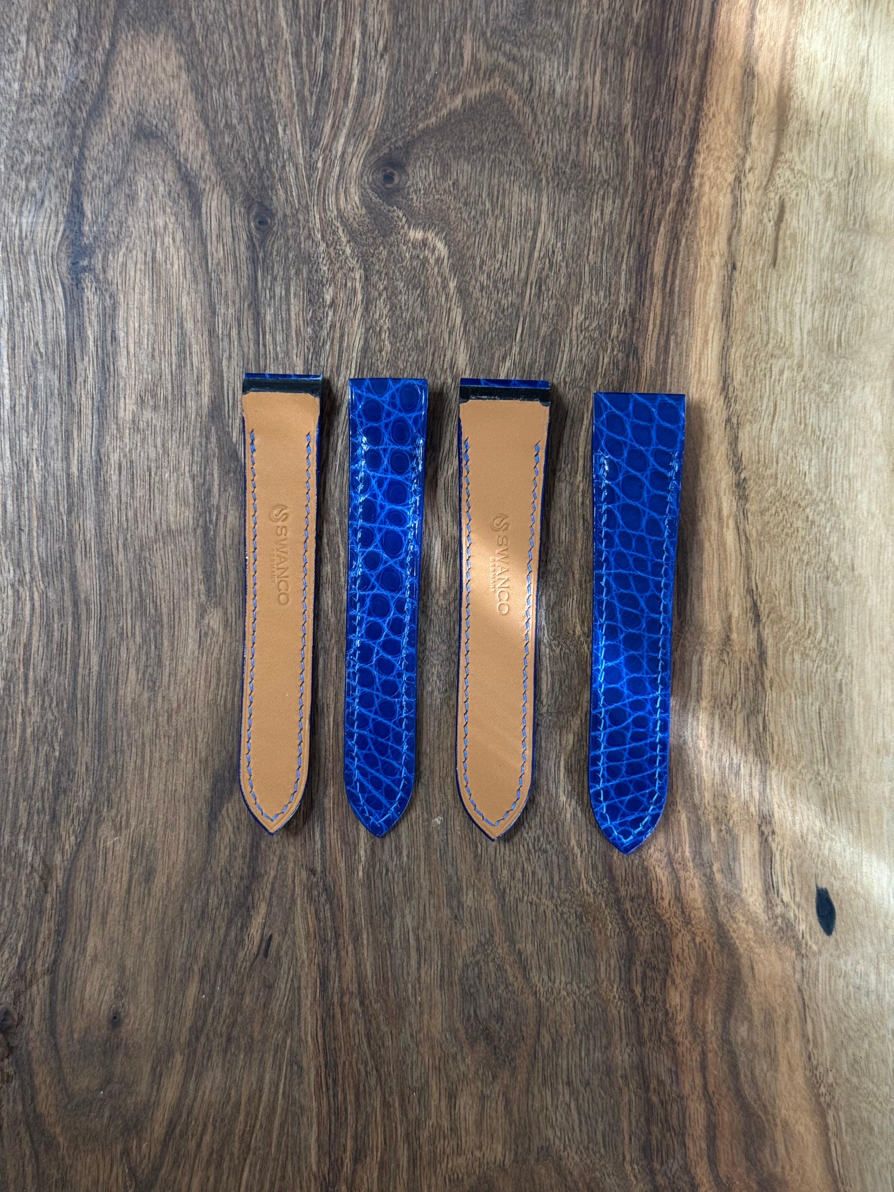 Cartier Santos 100 Leather Strap (M & XL) – Shiny Alligator Leather