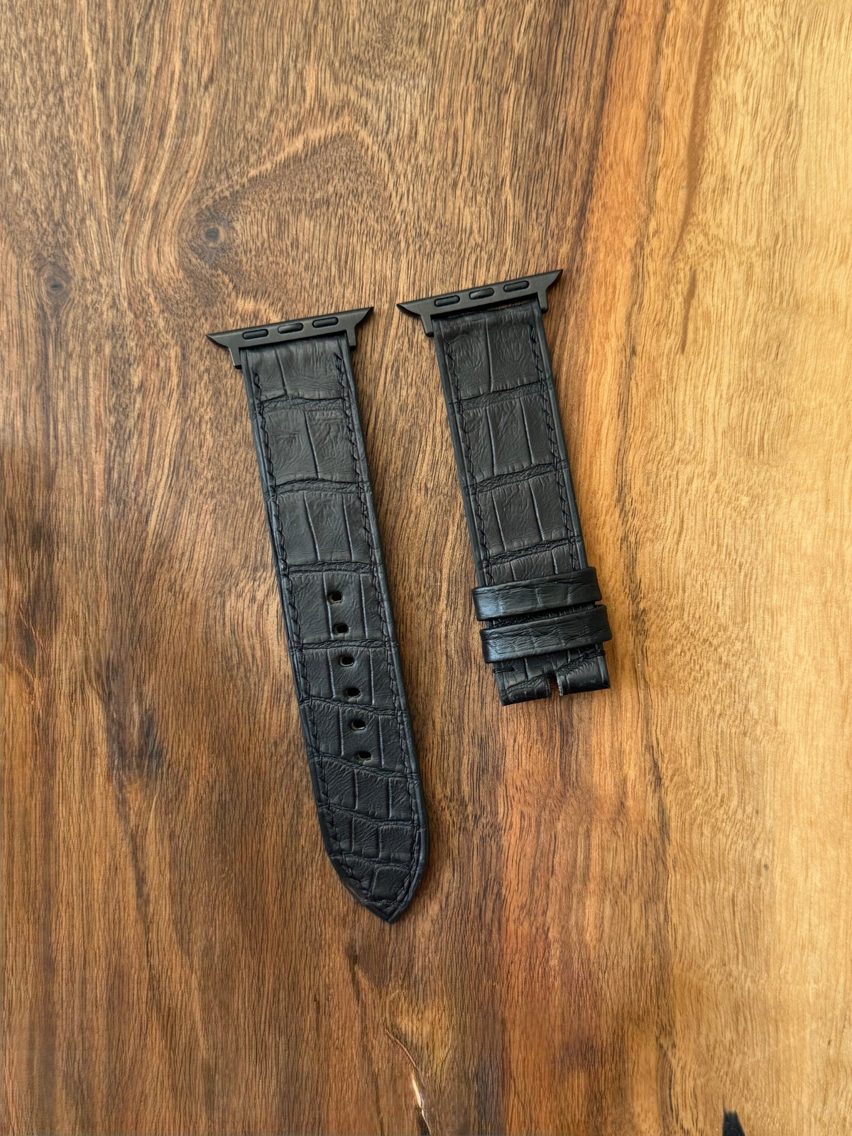 Large grain alligator leather strap for Audemars Piguet Code 11.59 – handmade by Atelier Taha