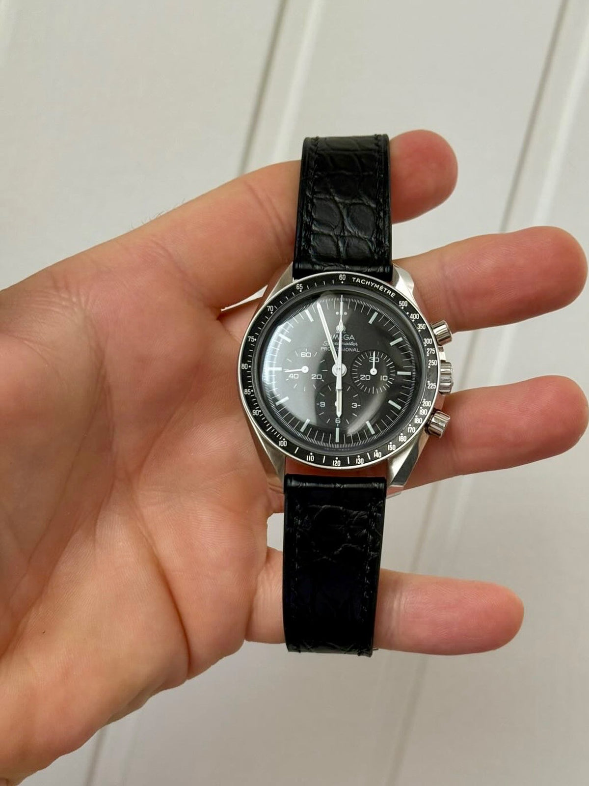 Mattes Alligator-Lederarmband für Omega Speedmaster & Seamaster