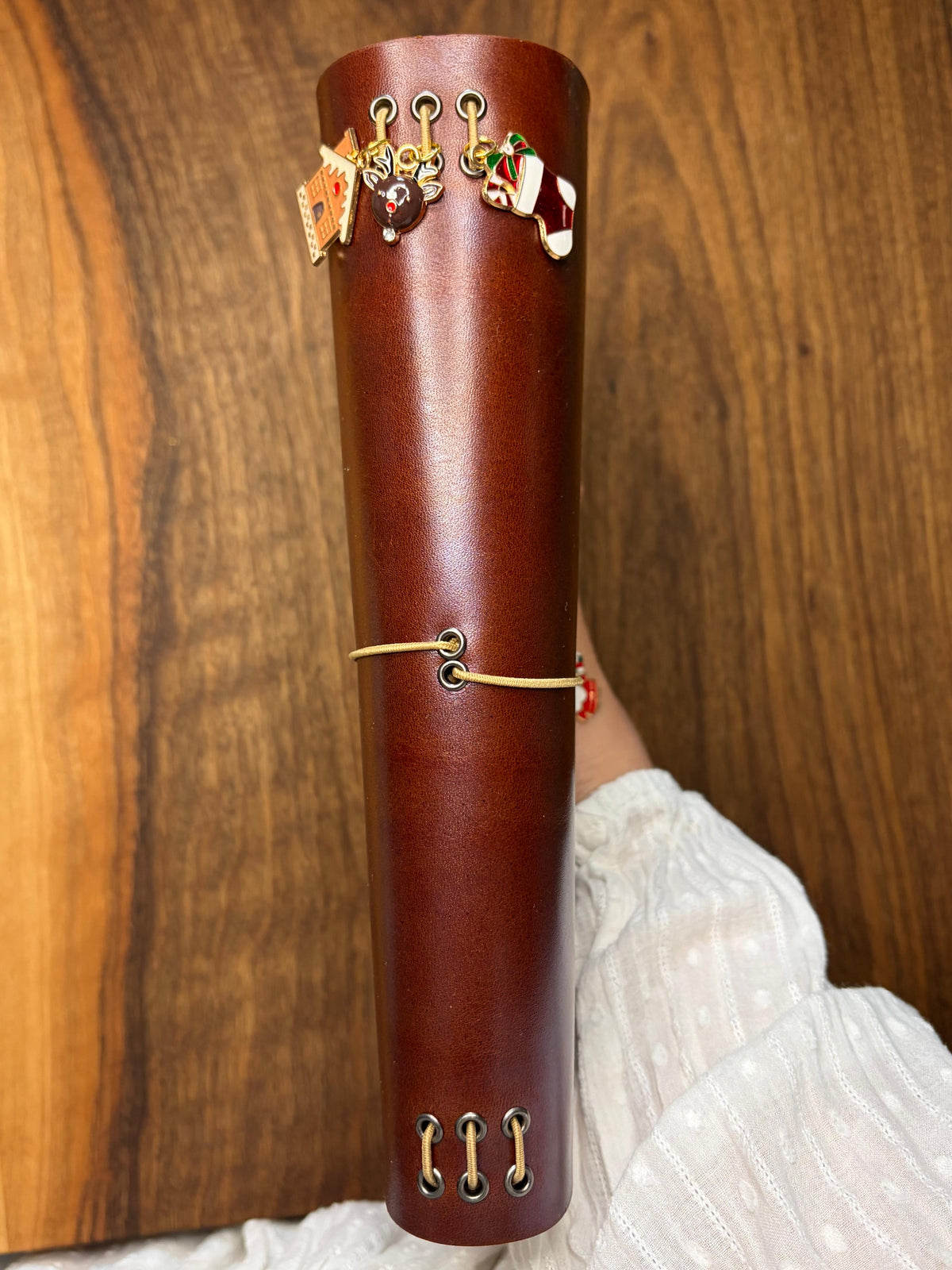 Early Christmas Leather Journal Cover A5