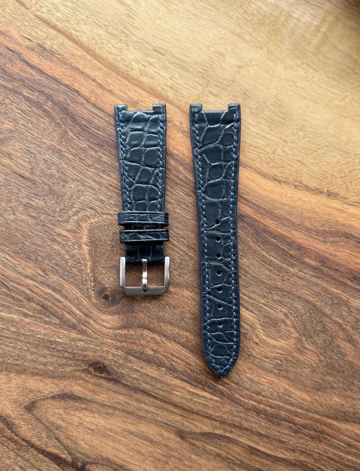 Matte alligator leather strap for Citizen Zenshin – handmade by Atelier Taha