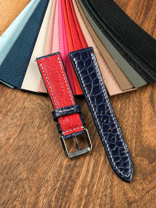 Audemars Piguet Code 11.59 Leather Watch Strap - Handmade Shiny Alligator Leather Strap