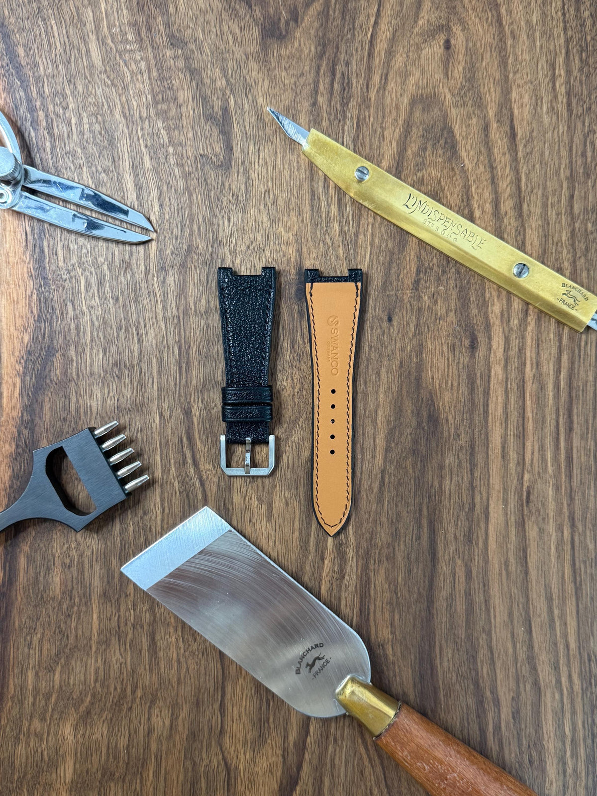 French goat leather strap for Citizen Zenshin – handmade by Atelier Taha