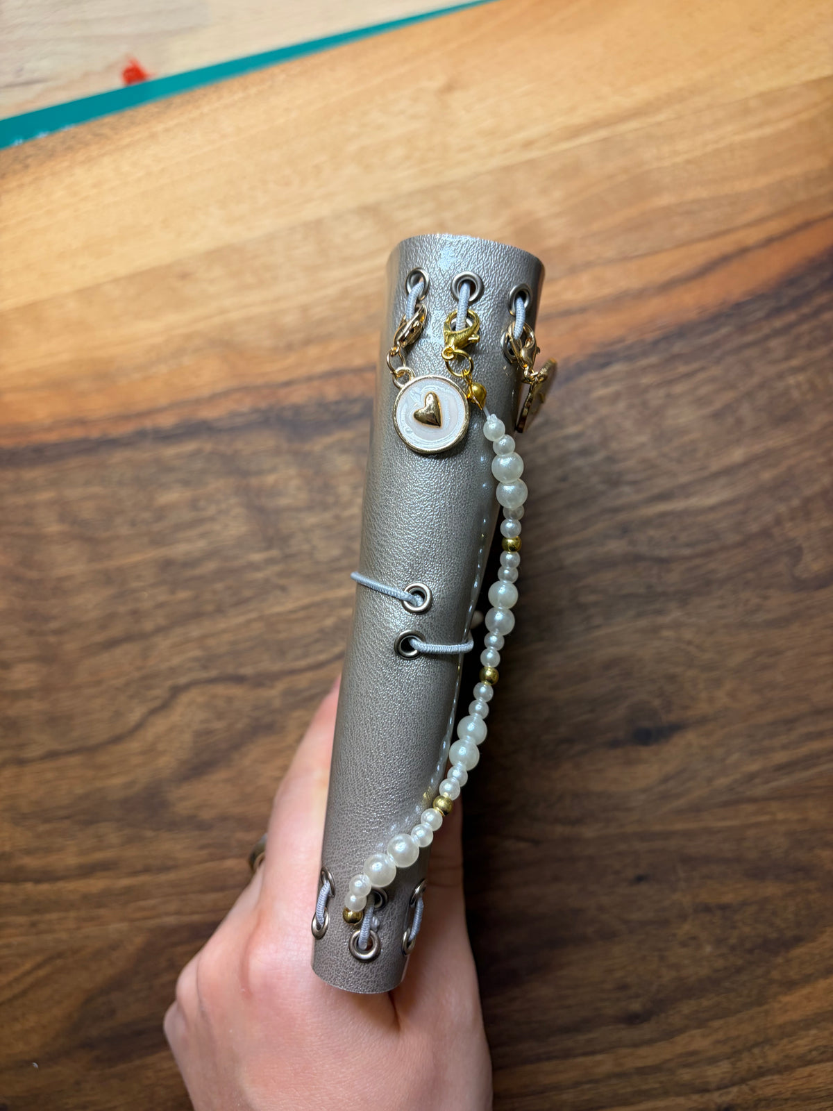 Silver Ocean Leather Journal Cover
