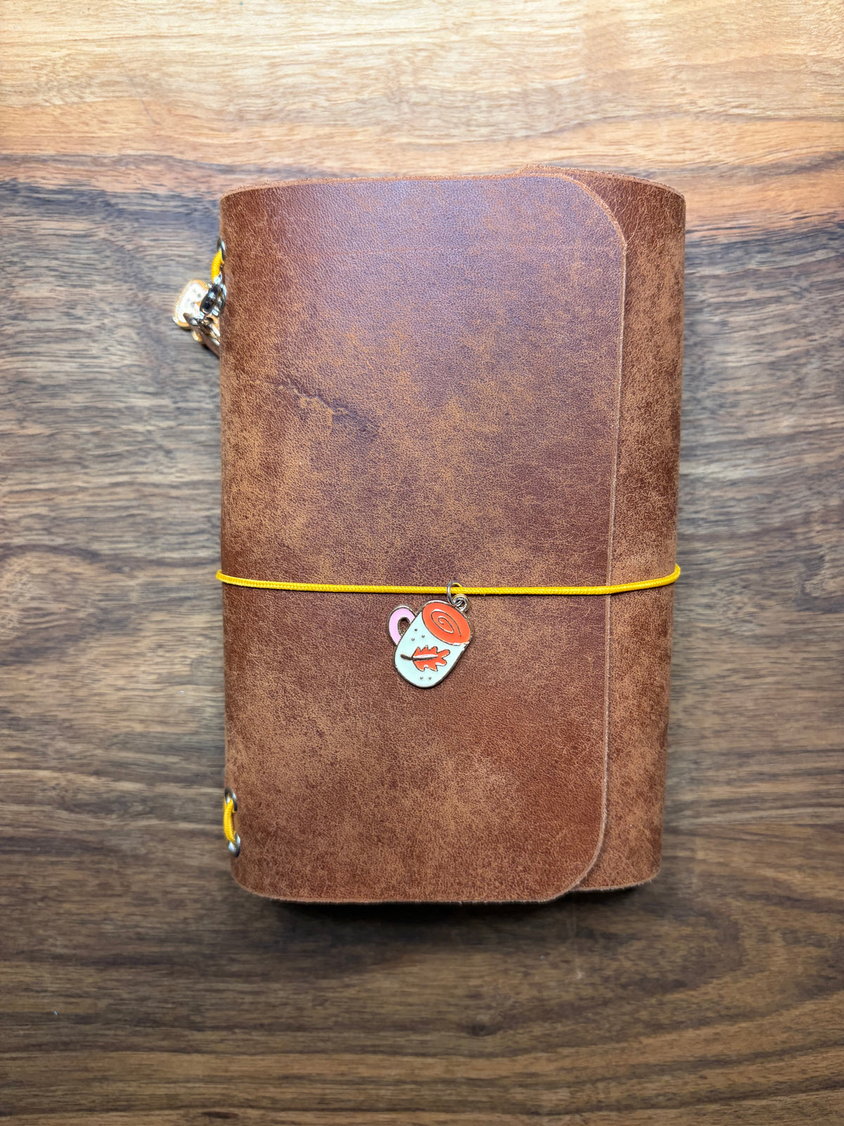 Happy Fall Leather Journal Cover