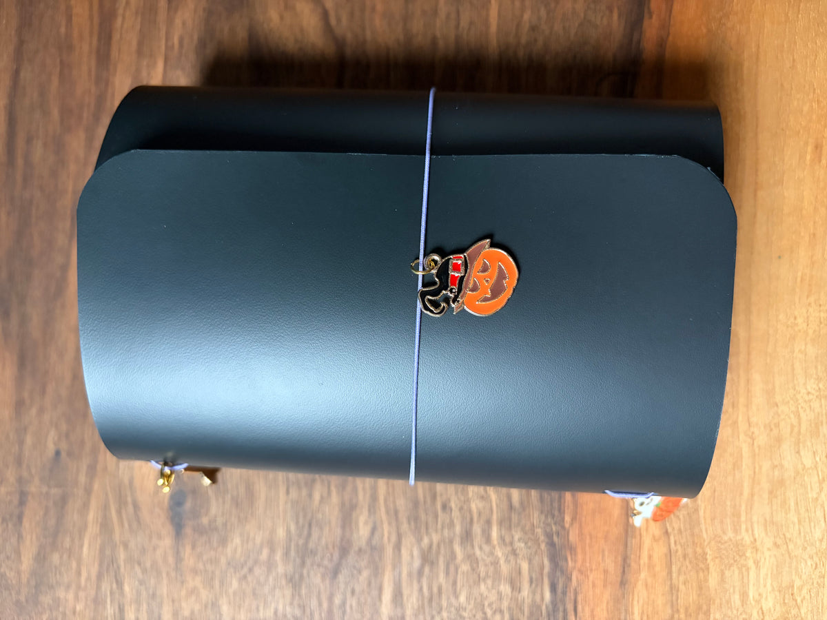 Pocket Size Black Halloween Journal Cover