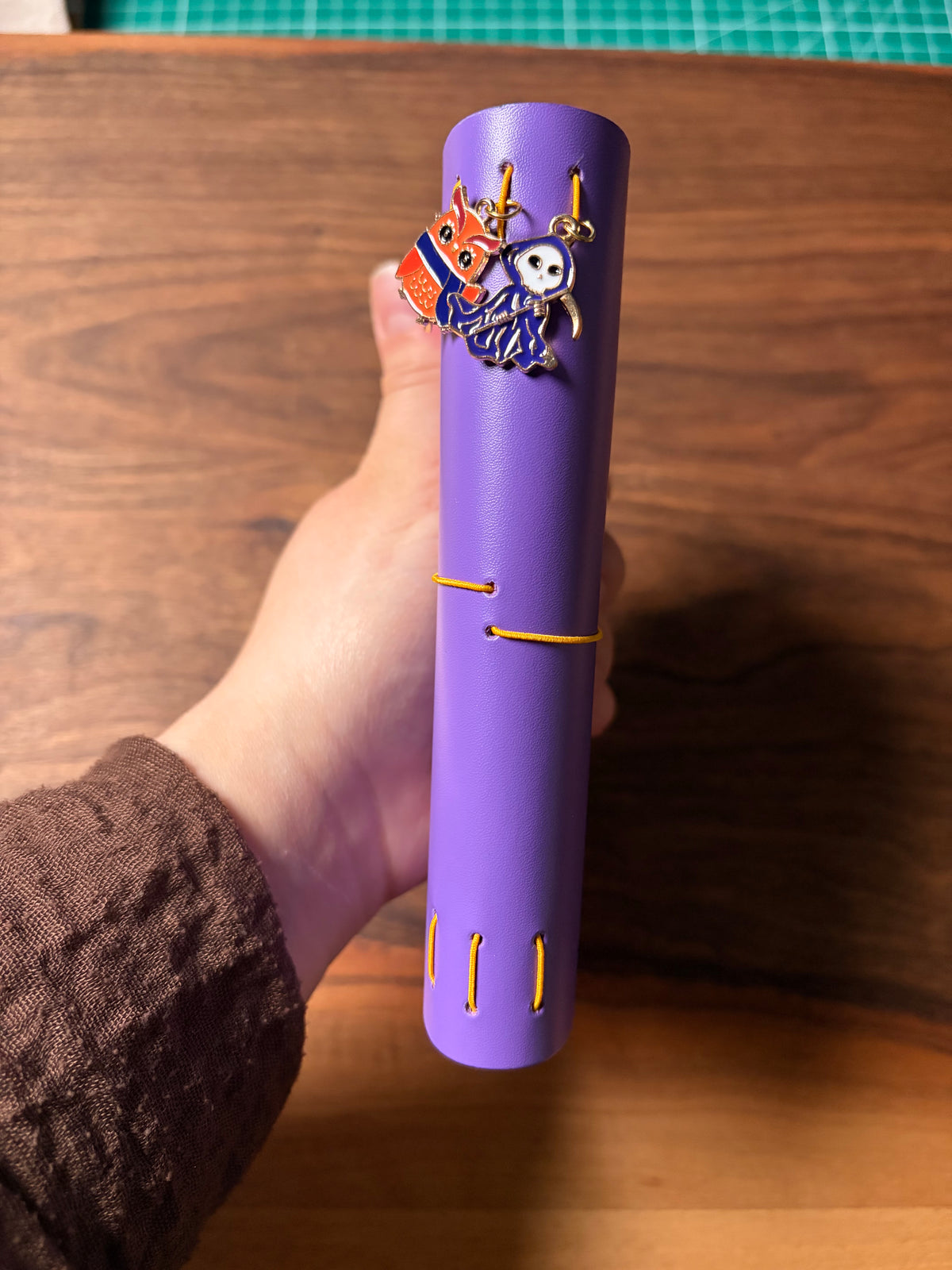 Pocket Size Purple Halloween Journal Cover