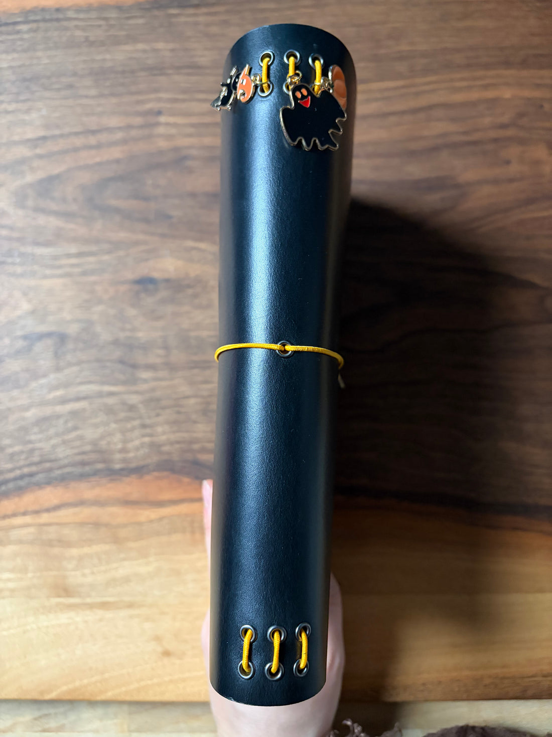 Spooky Ghost Leather Journal Cover A5