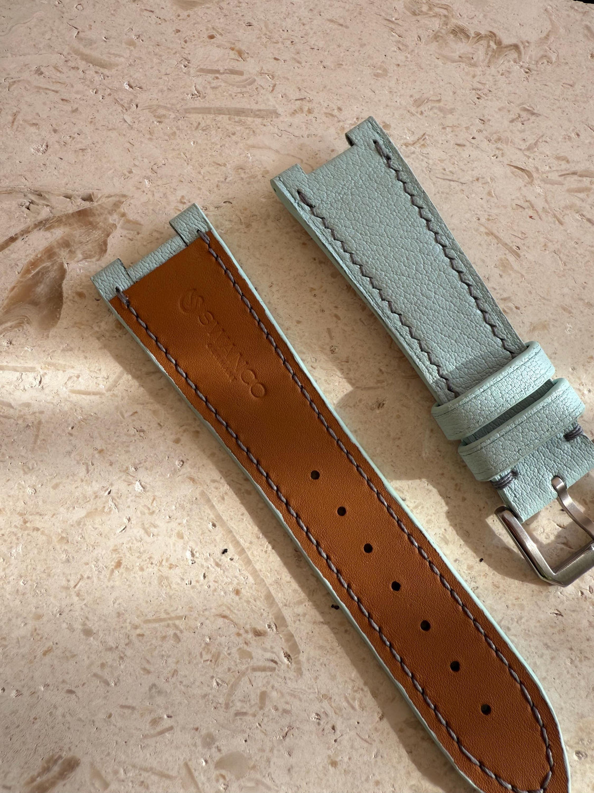 French goat leather strap for Citizen Zenshin – handmade by Atelier Taha