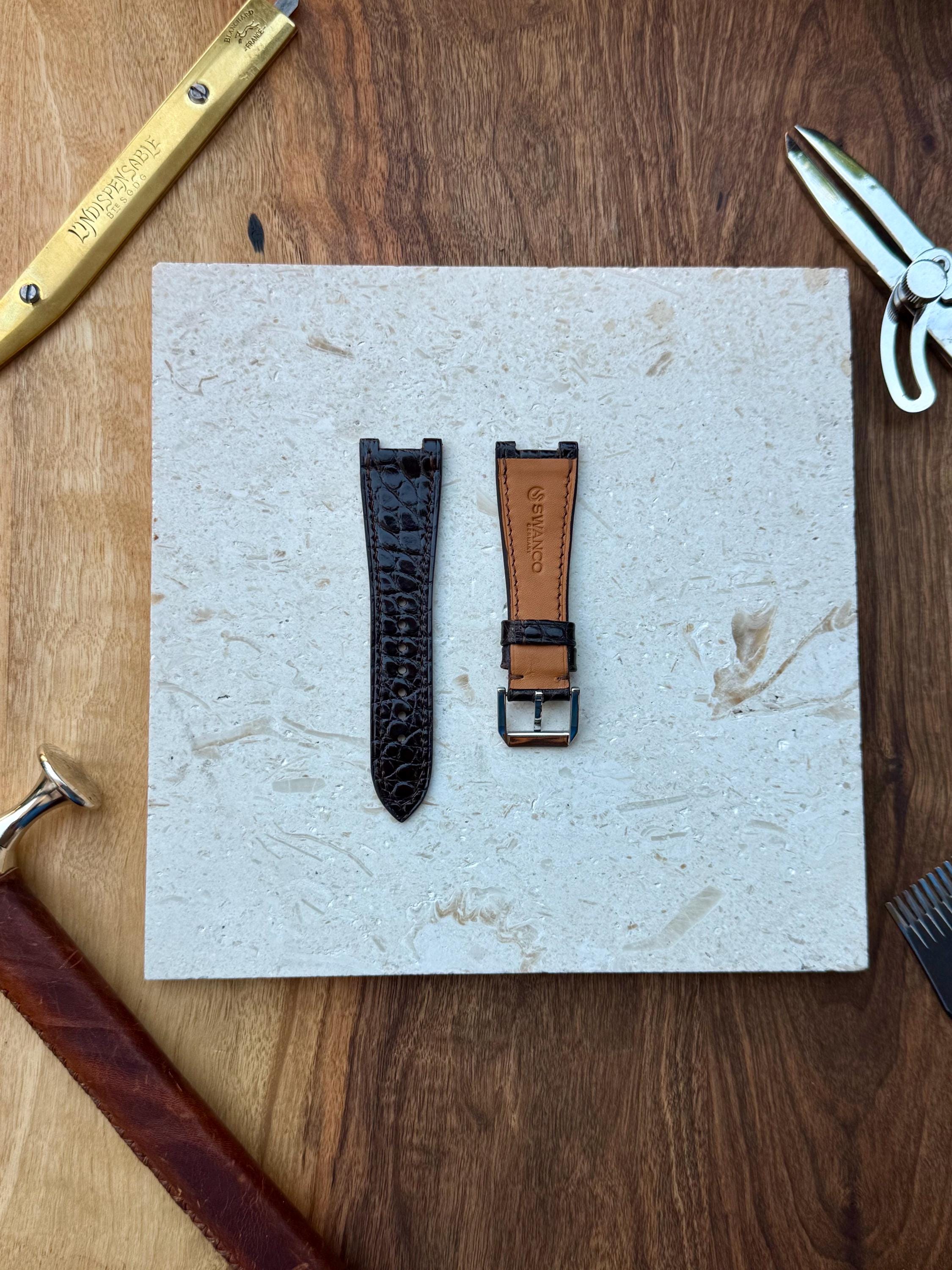 Citizen Zenshin Lederuhrenarmband - Glänzendes Alligatorleder