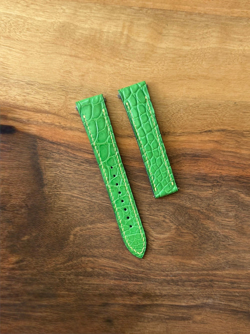 Matte Alligator Flank Watch Strap – Handmade to Order