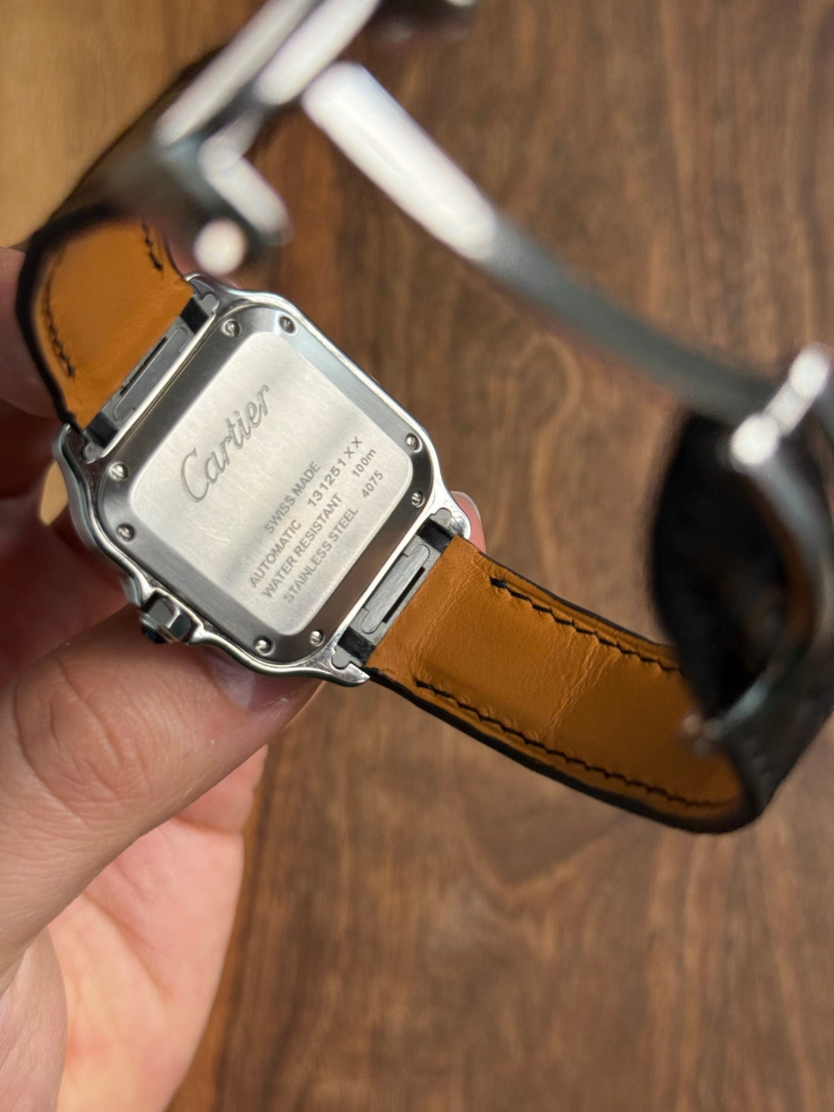 Large grain alligator leather strap – handmade by Atelier Taha