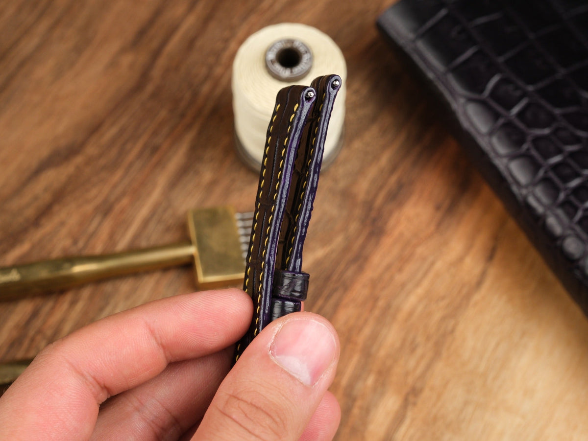 Matte alligator leather strap – handmade by Atelier Taha